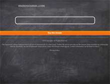 Tablet Screenshot of menosesmas.com